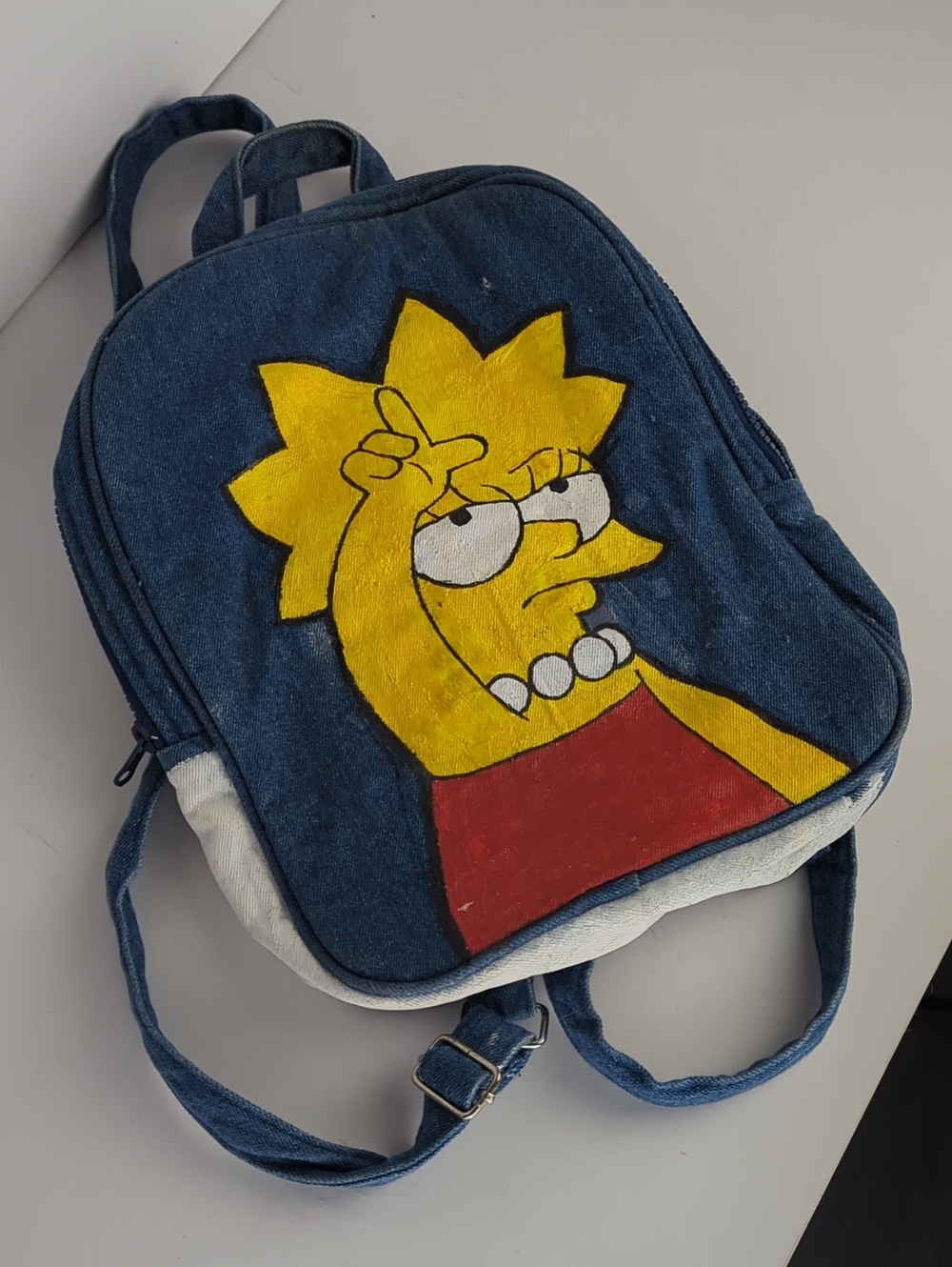 Lisa Simpson Denim Mini Backpack